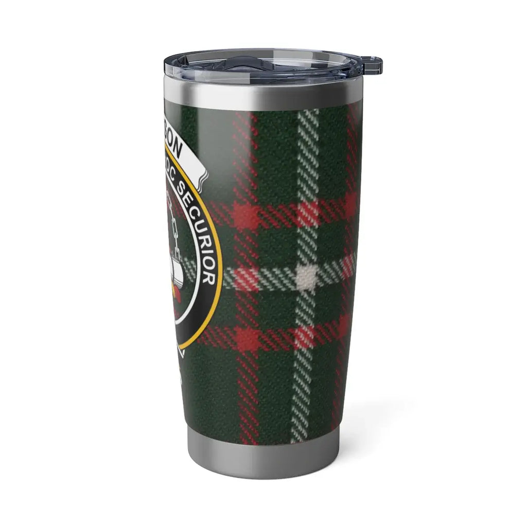Plaid Design Insulated Travel Tumbler with Lid