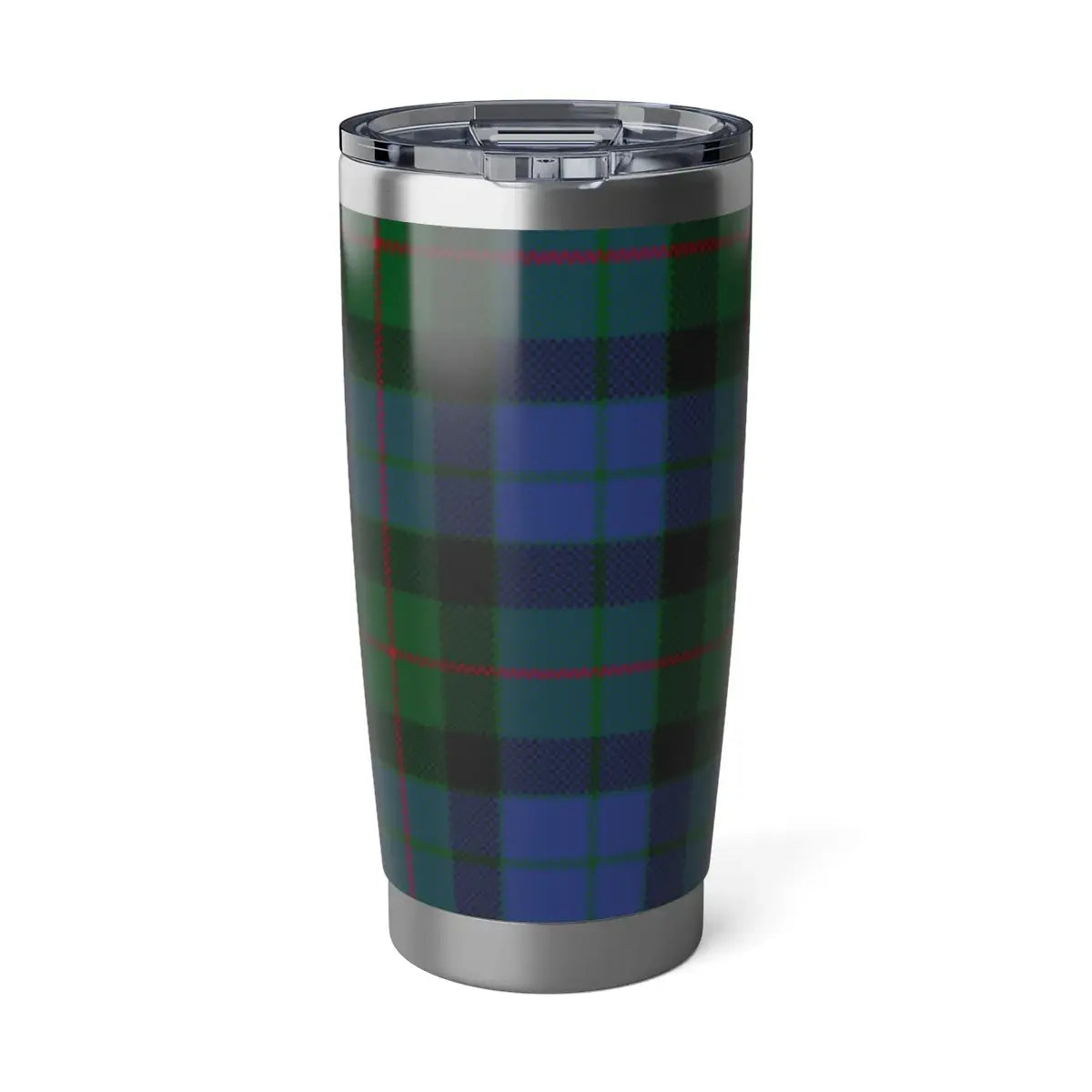 Gunn clan crest tumbler — classic tartan insulated travel tumbler, 20oz stainless steel