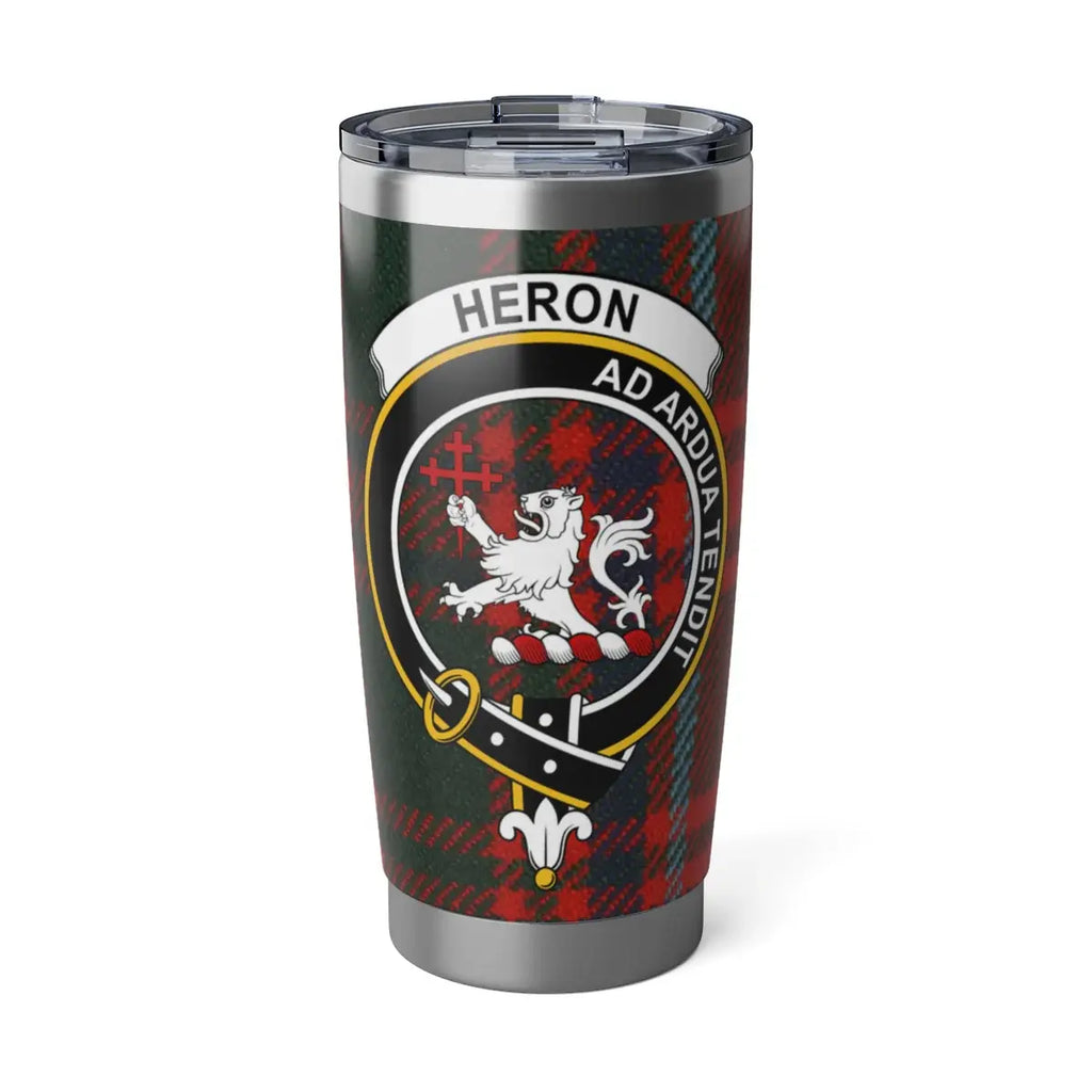 Heron Plaid Travel Tumbler Stainless Steel Beverage Flask