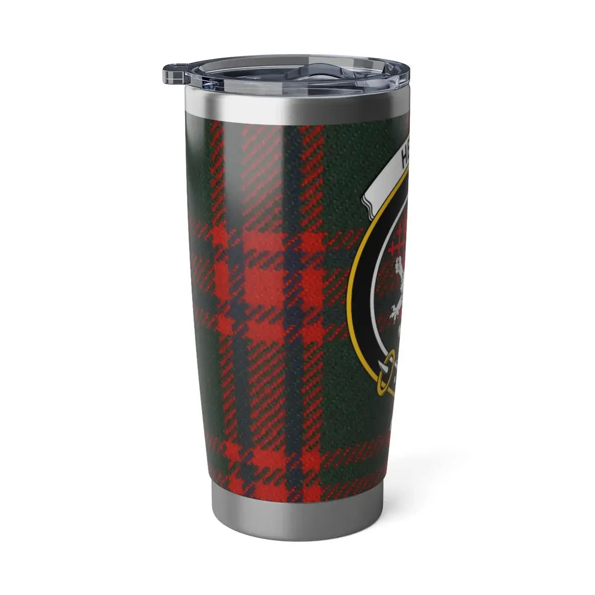 Highland Crest Patterned Tumbler Flask Stylish Drinkware