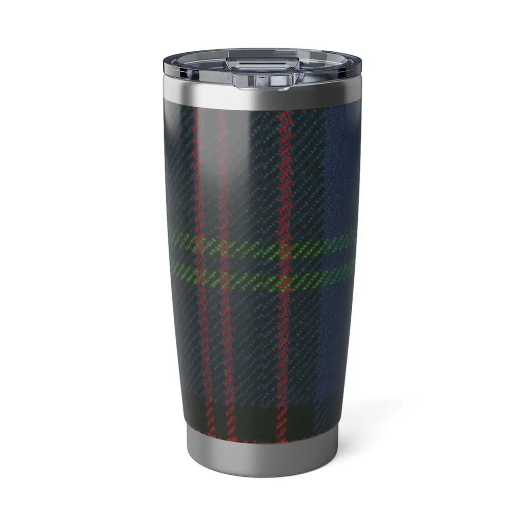 Home clan crest plaid design insulated tumbler — 20oz stainless steel travel mug