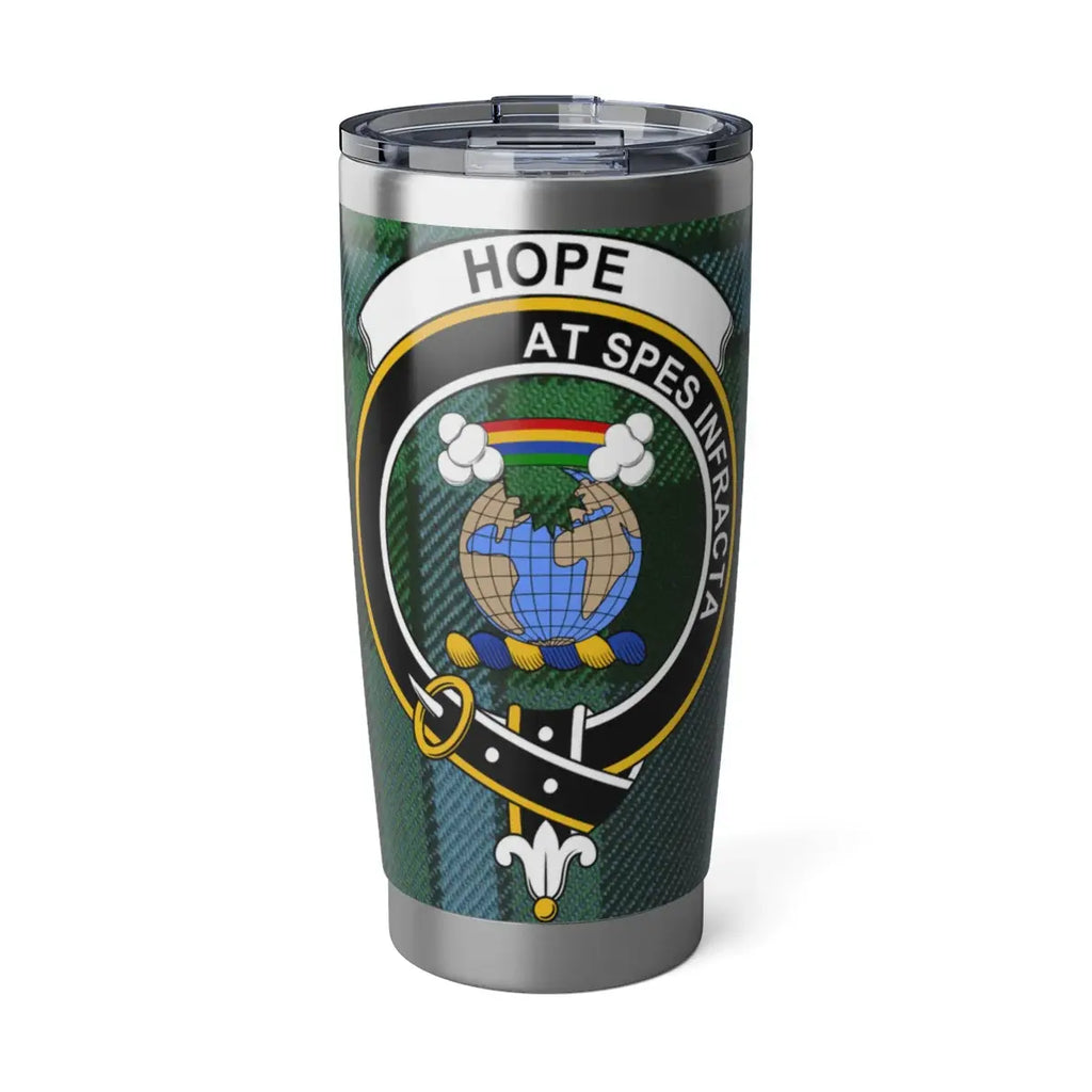Colorful globe design with inspiring text tumbler