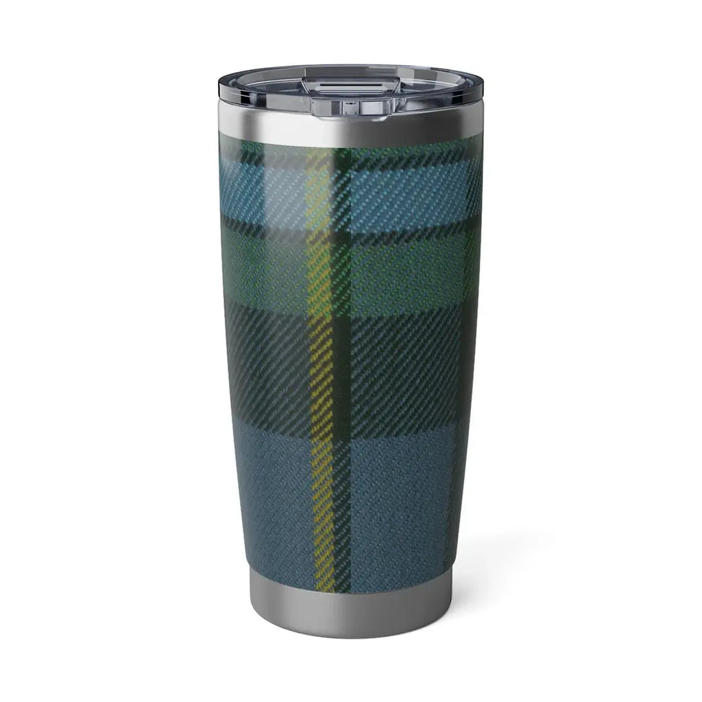 Stylish Insulated Travel Tumbler with Plaid Design