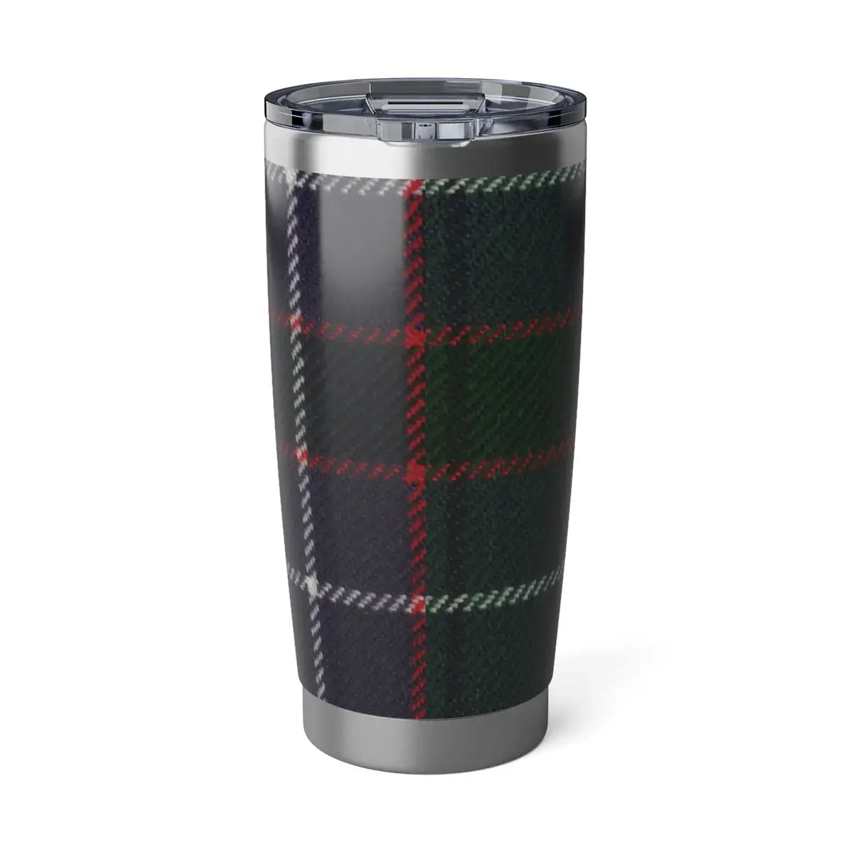 Hunter clan crest plaid design insulated travel tumbler — 20oz stainless steel