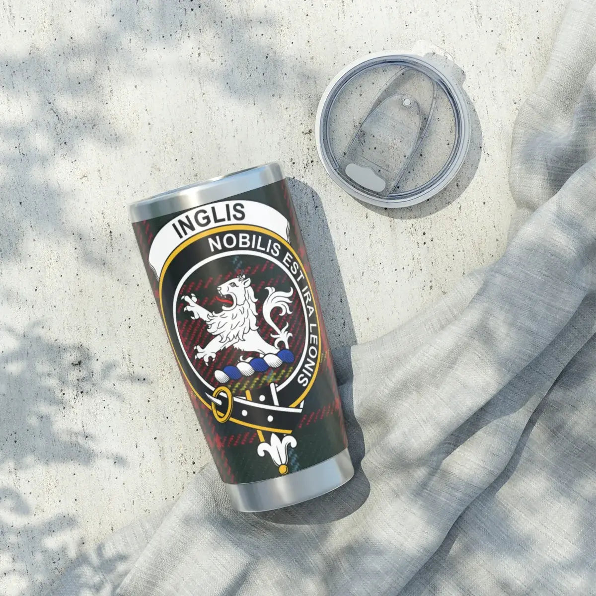 Inglis Nobilis Est Leoni Emblem Tumbler
