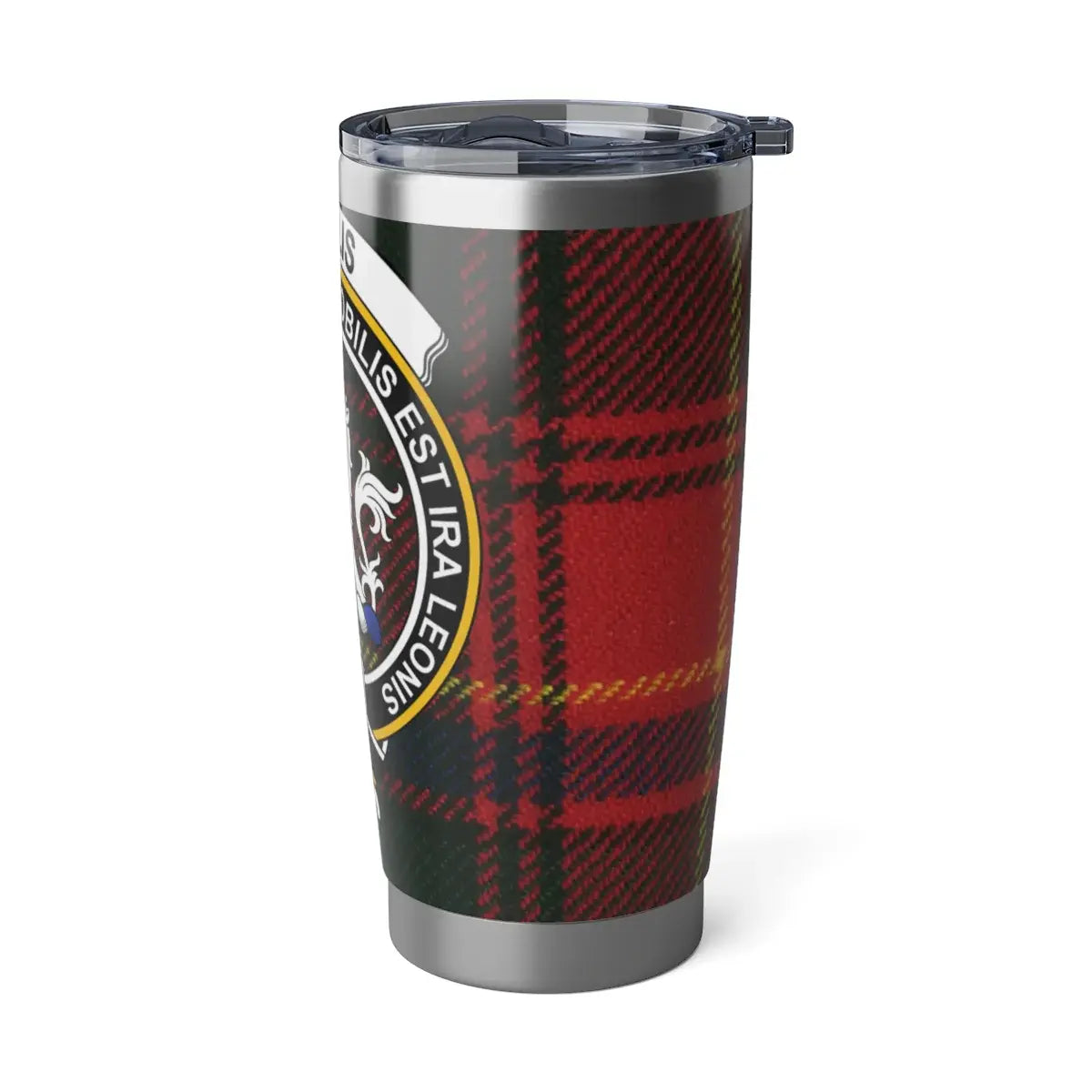 Clan Crest Plaid Design Stainless Steel Travel Mug
