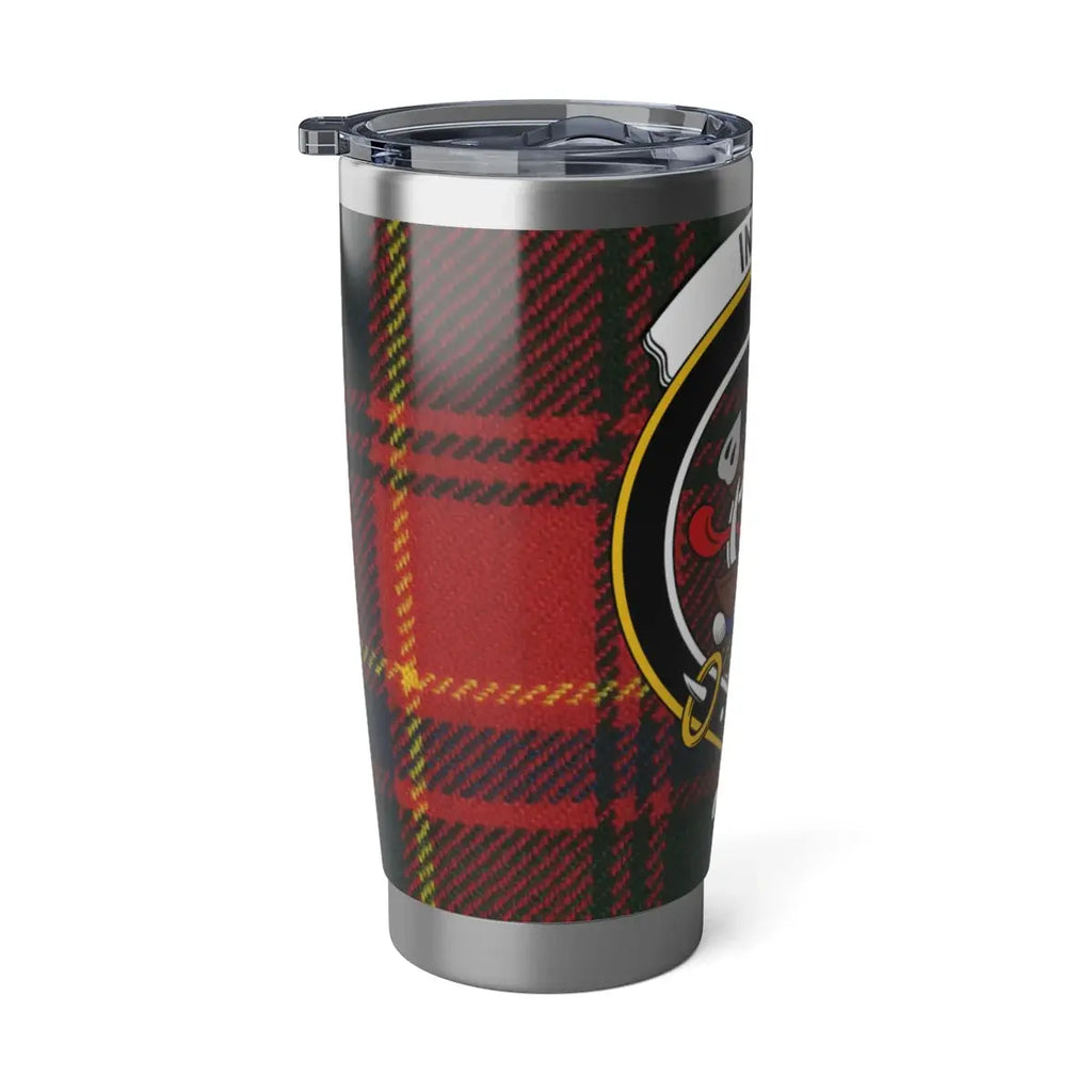 Innes clan Be Traist tartan pattern insulated tumbler — 20oz stainless steel travel mug