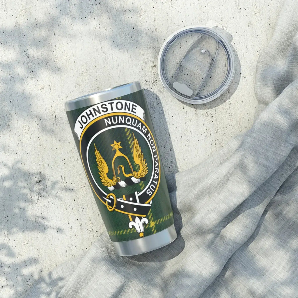 Johnstone Nunquam Non Paratus insulated drinkware — 20oz stainless steel with full crest design