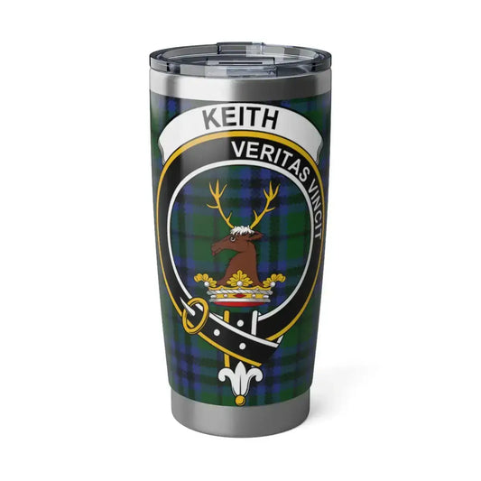 Keith Veritas Vincit Deer and Tartan Print Tumbler