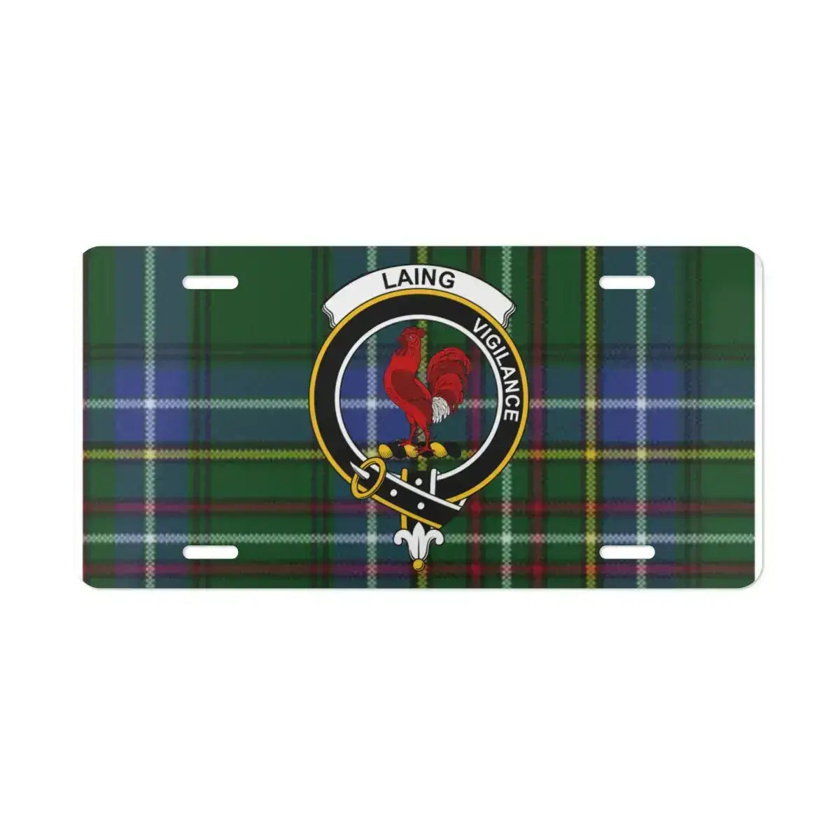 Scottish Heritage Tartan Design License Plate product