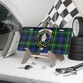 Lamont clan crest tartan novelty license plate — 12x6 aluminium with Ne Parcas Nec Spernas heraldic design