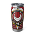 LEASK Virtute Cresco Red Plaid Stainless Steel Tumbler