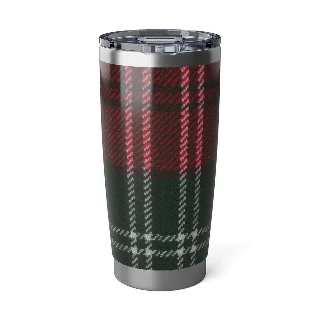 Clan Lennox tartan tumbler — 20oz stainless steel, double-wall insulation, fits car cup holder