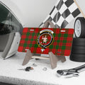 Clan Livingstone tartan crest novelty license plate — Si Je Puis design, 12x6 inch aluminium