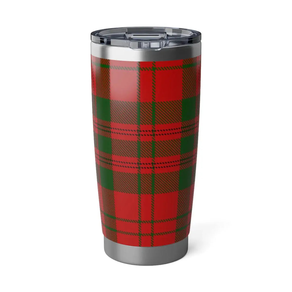 Clan Livingstone tartan tumbler — 20oz stainless steel, double-wall insulation, fits car cup holder