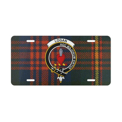 Logan Tartan Personalized Car Tag License Plate product type