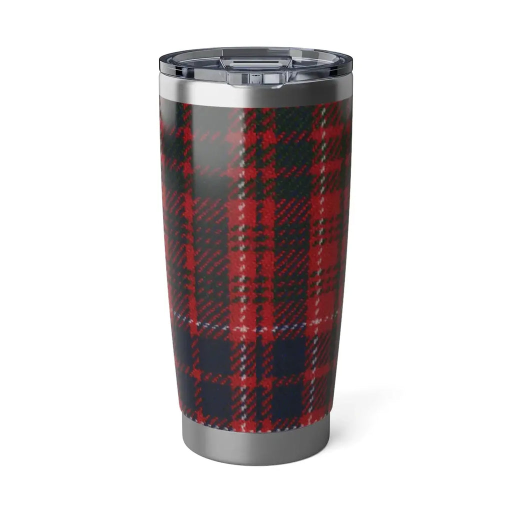 Clan Lumsden tartan tumbler — 20oz stainless steel, double-wall insulation, fits car cup holder