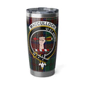 Clan MacCulloch tartan crest 20 oz insulated stainless steel tumbler — Vi Et Animo design
