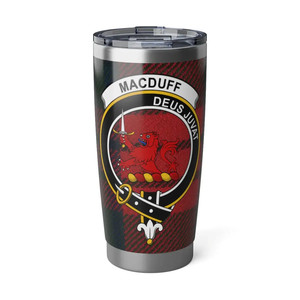 Macduff Deus Juvat Tartan Red Travel Mug