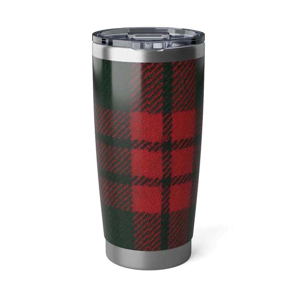 Classic Red and Black Plaid Insulated Tumbler Product