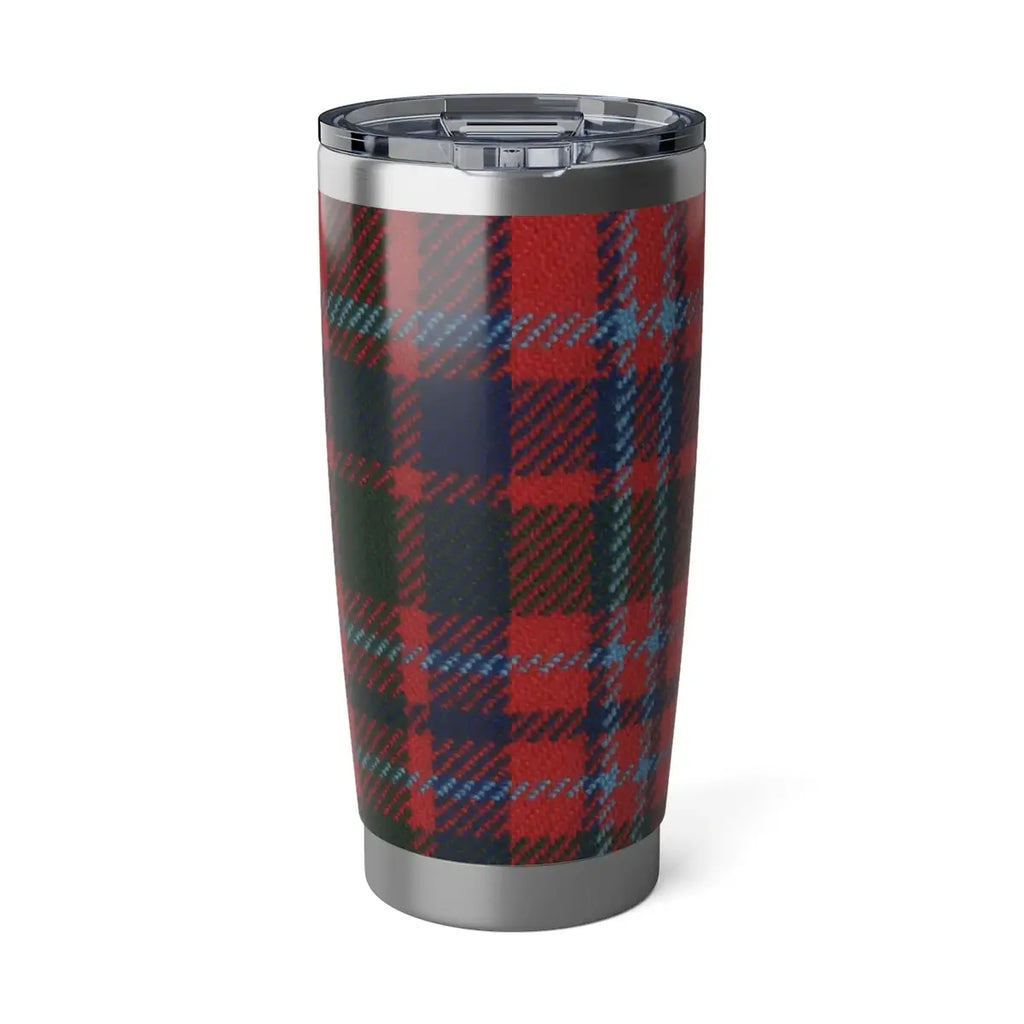 Red and Blue Plaid Pattern Tumbler Product