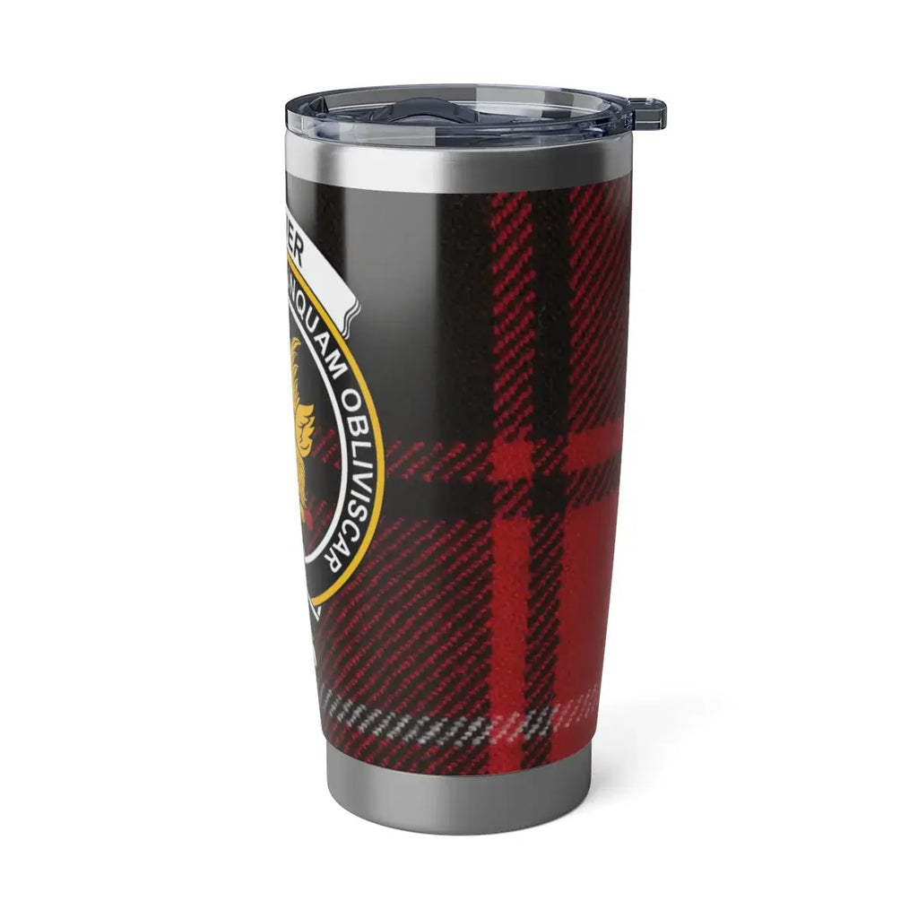 MacIver Nunquam Obliviscar tartan insulated tumbler — 20 oz I Will Never Forget travel drinkware