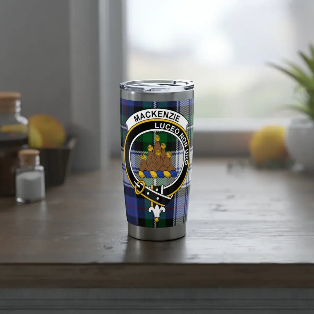 MacKenzie Luceo Non Uro tartan insulated tumbler — 20oz double-wall stainless steel
