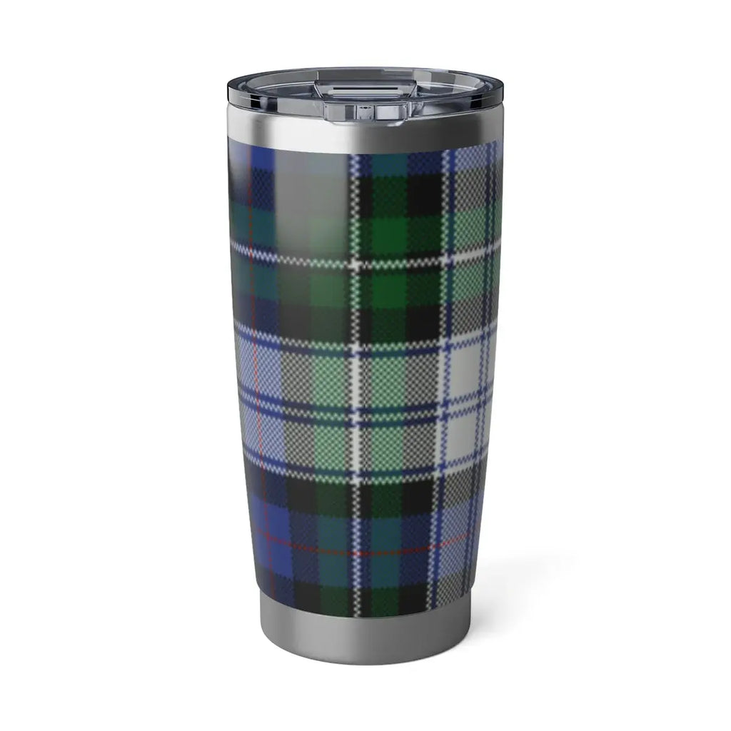 MacKenzie clan tartan plaid insulated travel tumbler flask — 20oz stainless steel