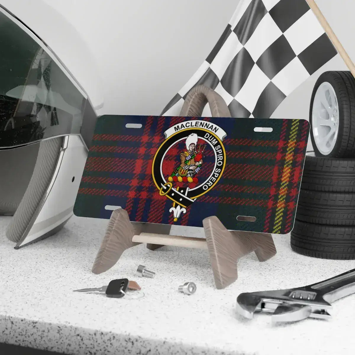 Maclennan Clan Scottish Tartan License Plate product