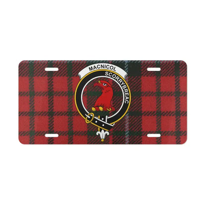 MacNicol Scorrybreac Plaid Scottish License Plate product