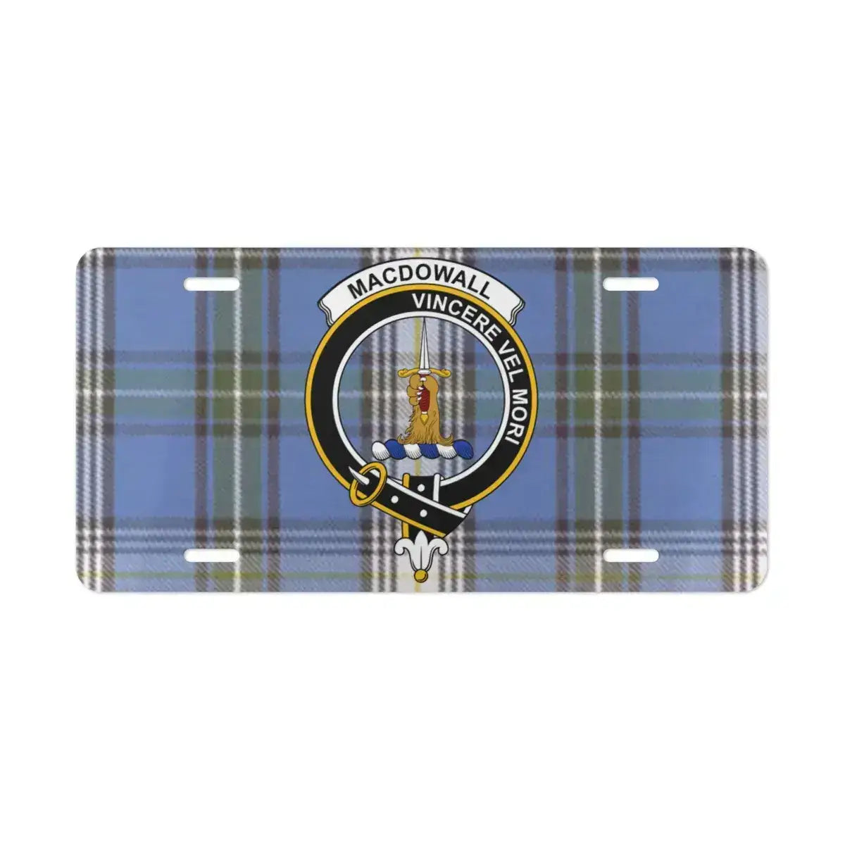 Macdowall VINCERE VEL MORI License Plate product