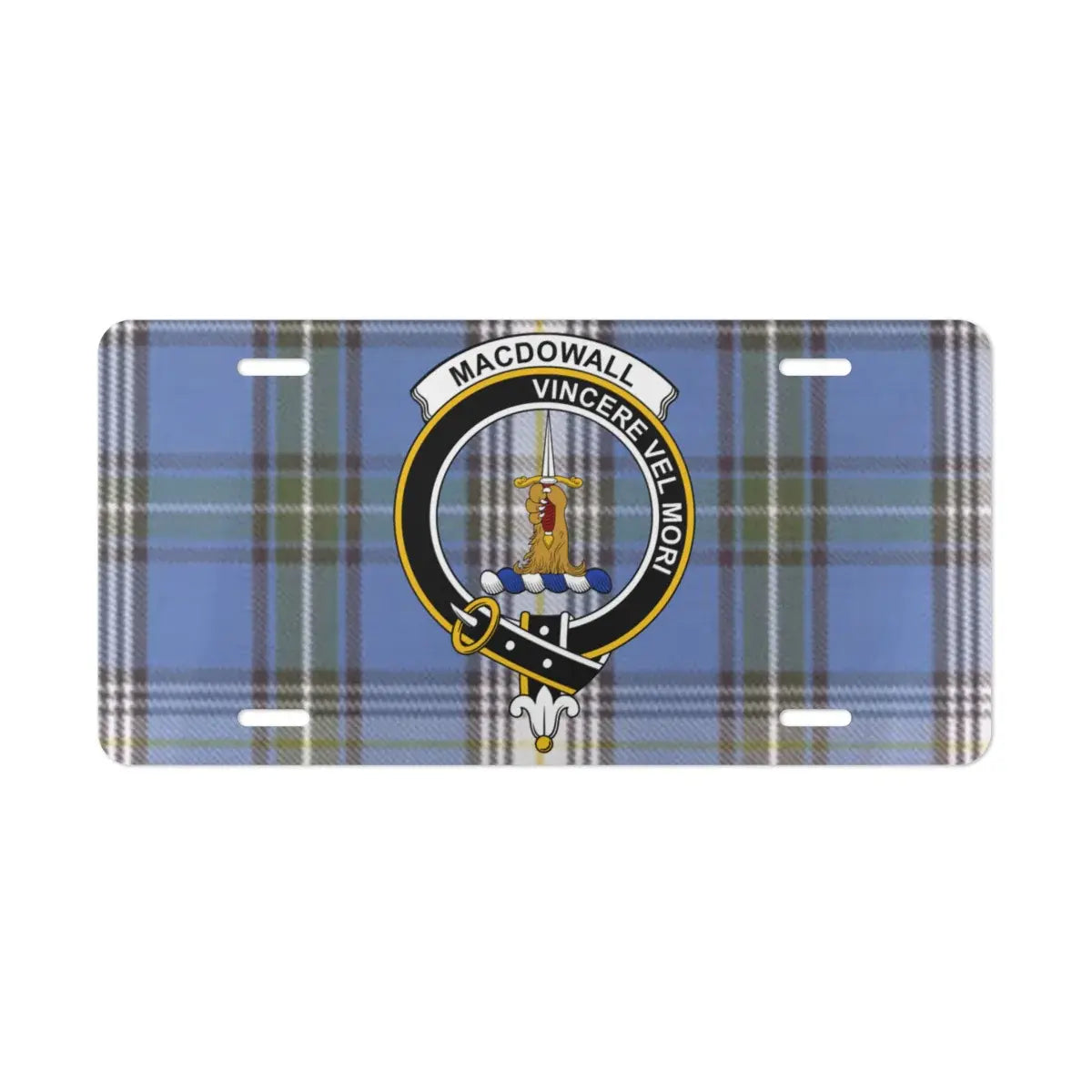 Macdowall VINCERE VEL MORI License Plate product