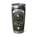 Clan MacInnes tartan crest 20 oz insulated steel tumbler — Ghìft Dhe Agus An Righ design