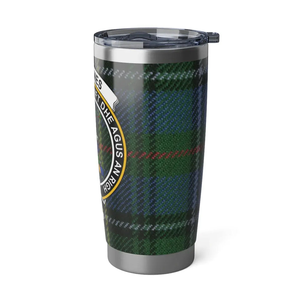 MacInnes Ghìft Dhe Agus An Righ tartan insulated tumbler — 20 oz heritage travel drinkware