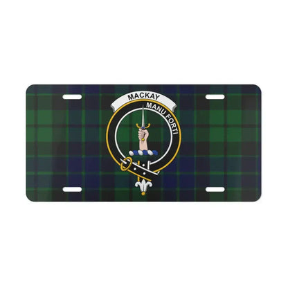 MacKay Manu Forti Tartan Design License Plate product