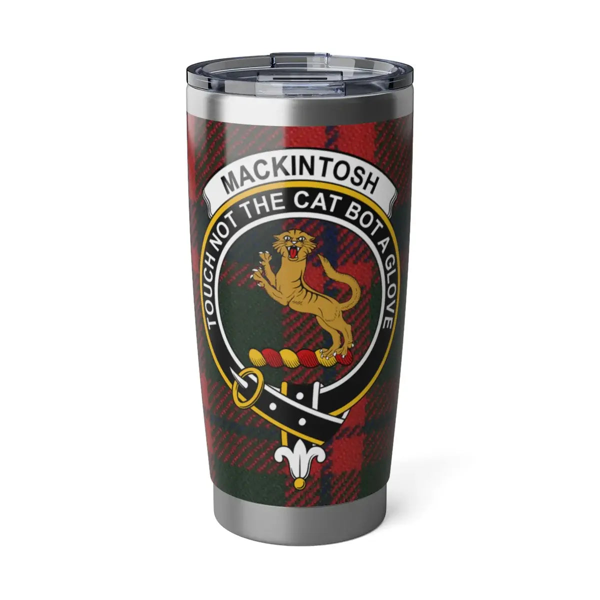 Scottish Clan Mackintosh Tartan Travel Mug