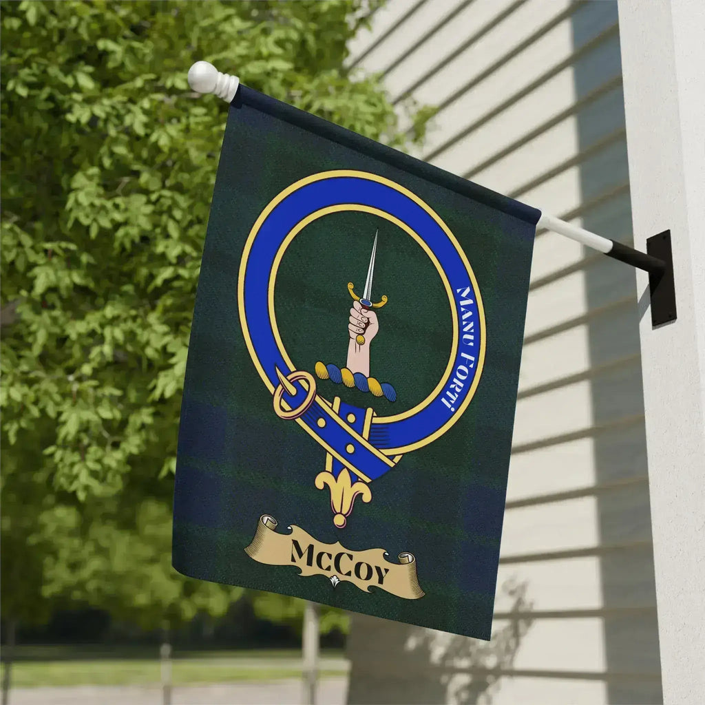 McCoy Family Crest Tartan Pattern Garden Flag product
