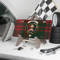 Clan Menzies Vil God I Zal tartan crest novelty license plate — 12x6 inch aluminium with printed clan design