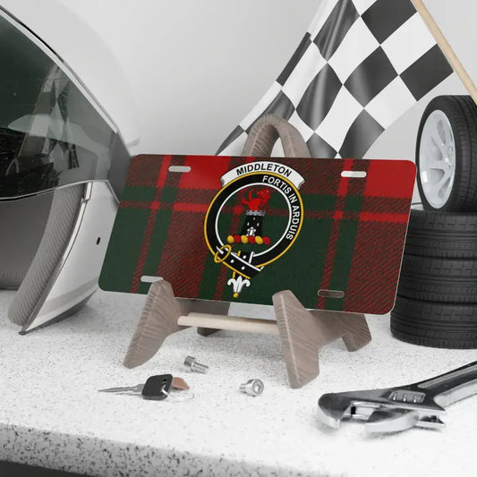 Middleton Scottish Clan Tartans License Plate product