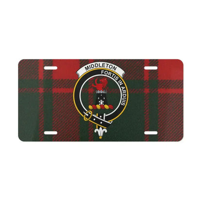 Middleton Fortis Et Arduis License Plate product type