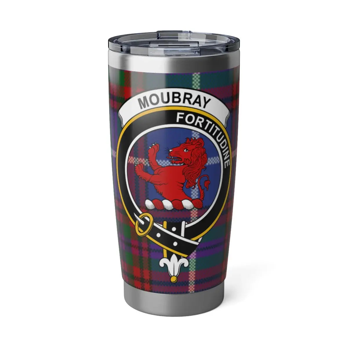Moubrey Fortitudine Tartan Lion Insulated Tumbler