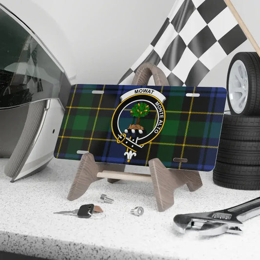 Mowat Modern Tartan Car License Plate product