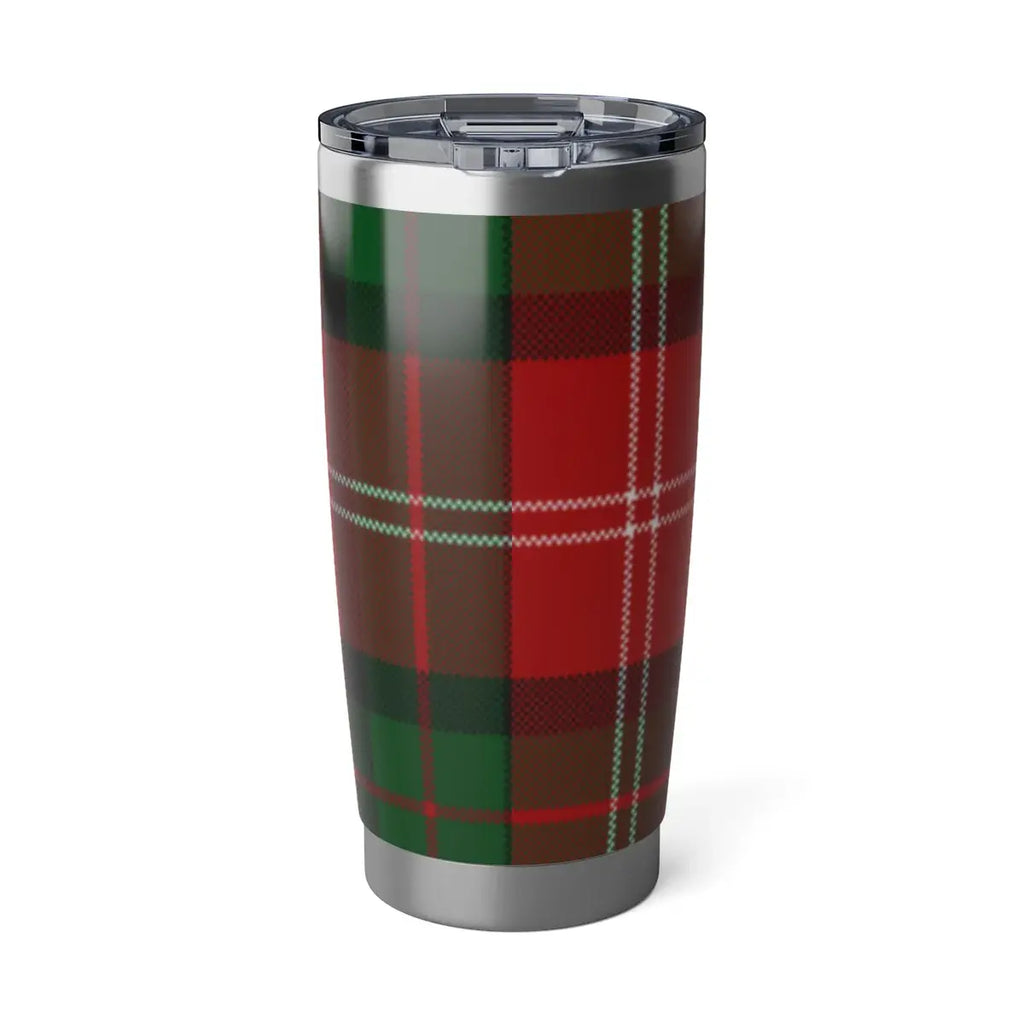 Festive Tartan Pattern Insulated Travel Mug