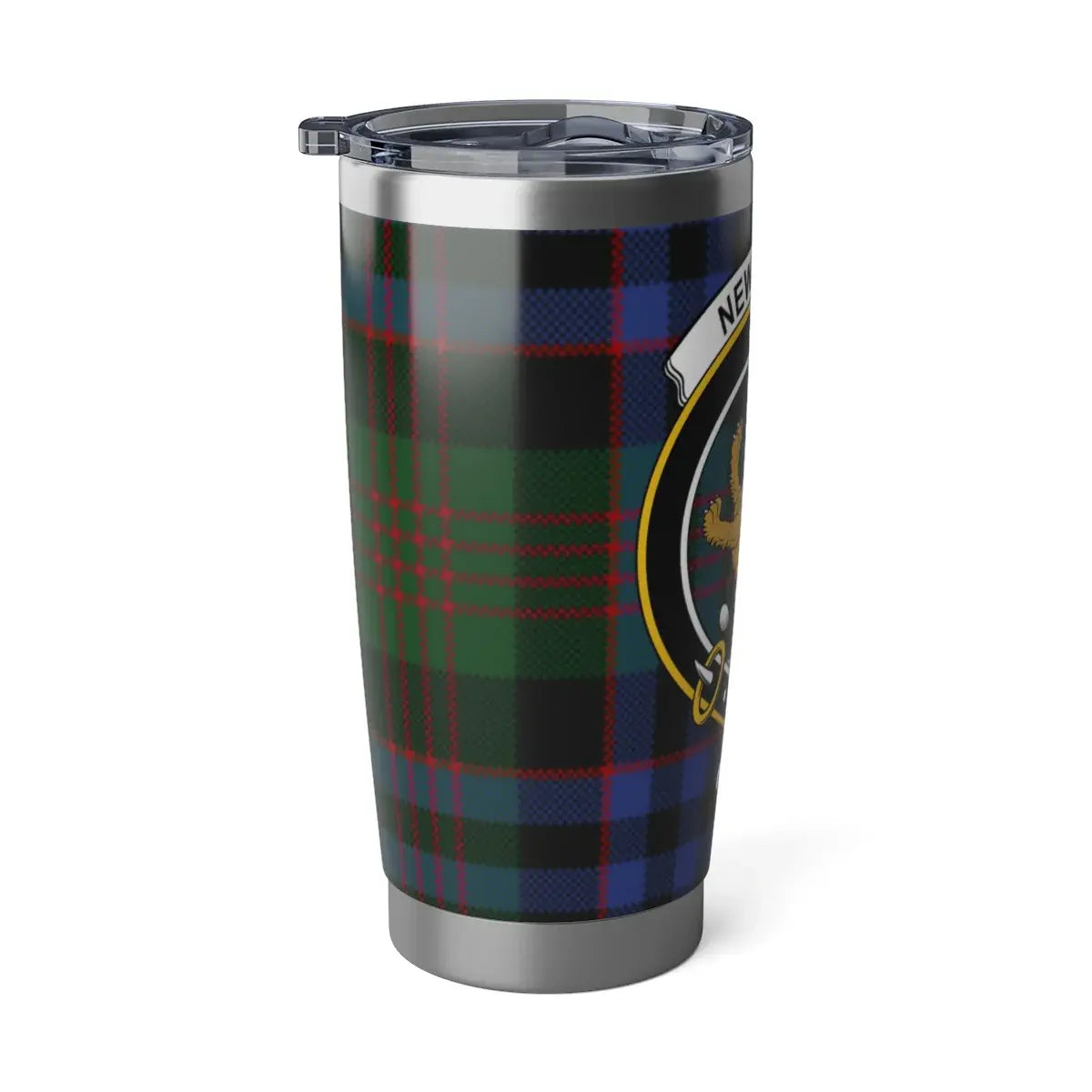 New York Shield Emblem on Plaid Tumbler Product