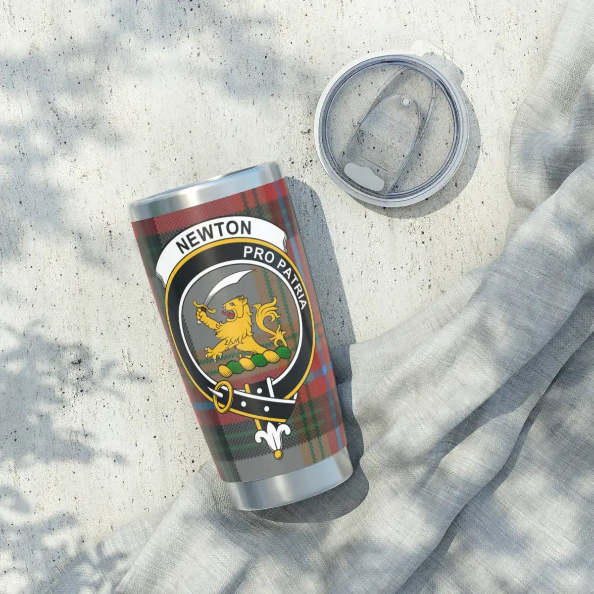 Newton Pro Patria Plaid Tumbler with Lid