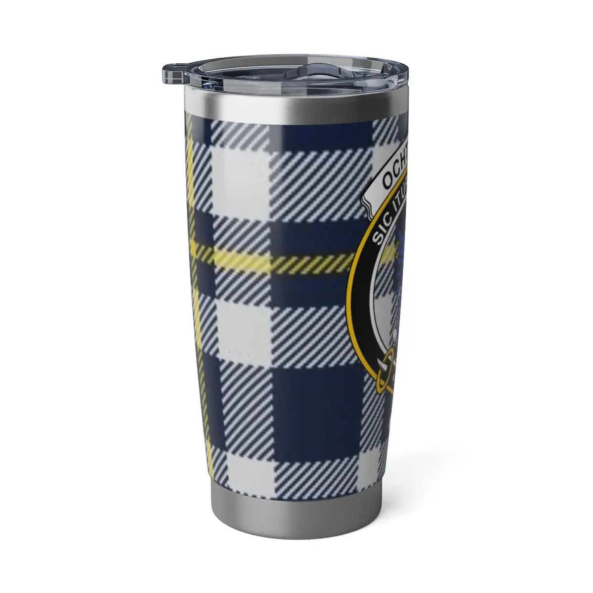 Clan Crest Tartan Pattern Insulated Tumbler