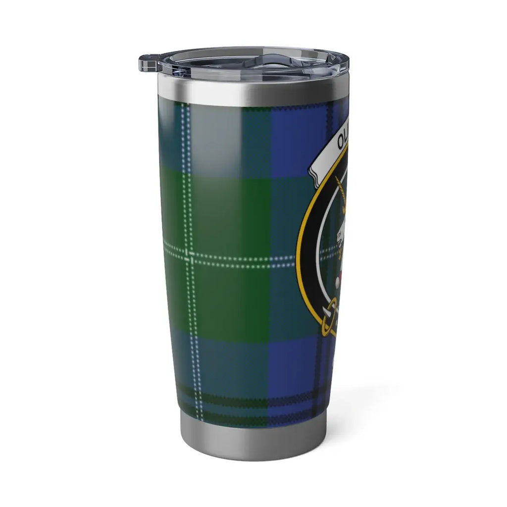 Oliphant crest tumbler with secure lid — spill-resistant, fits car cup holder