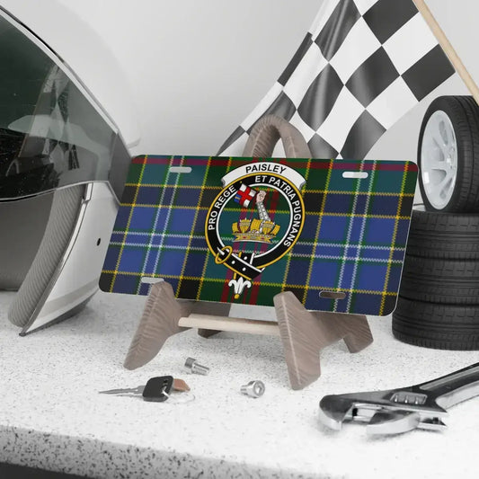 Paisley Plaid Scottish Crest License Plate product
