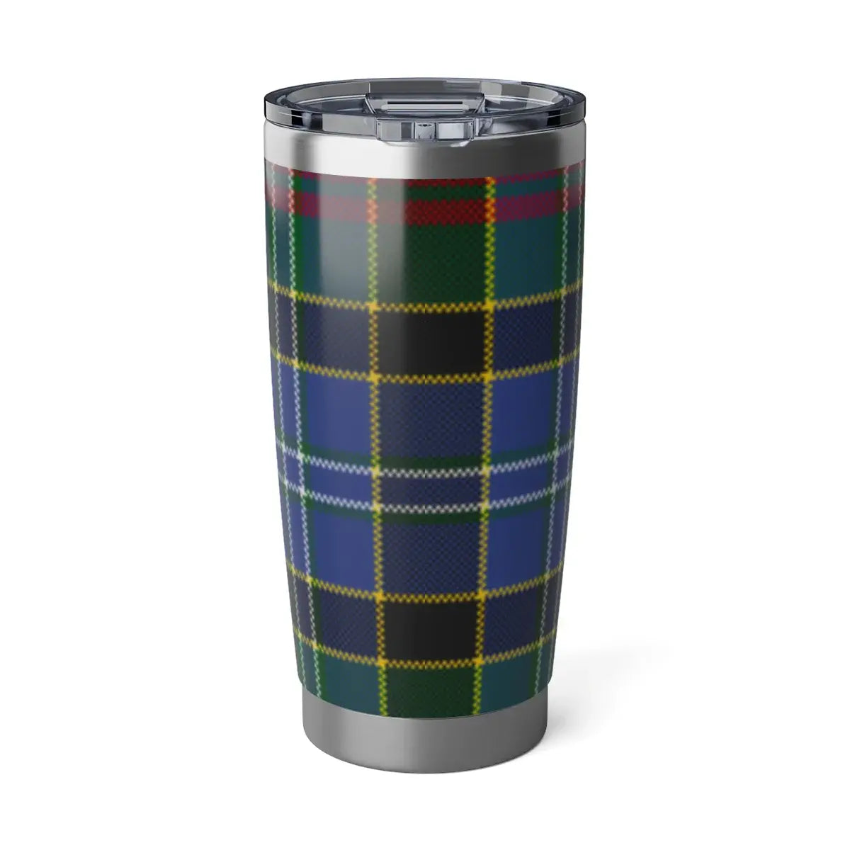 Colorful Plaid Tumbler with Secure Lid Tumbler Product