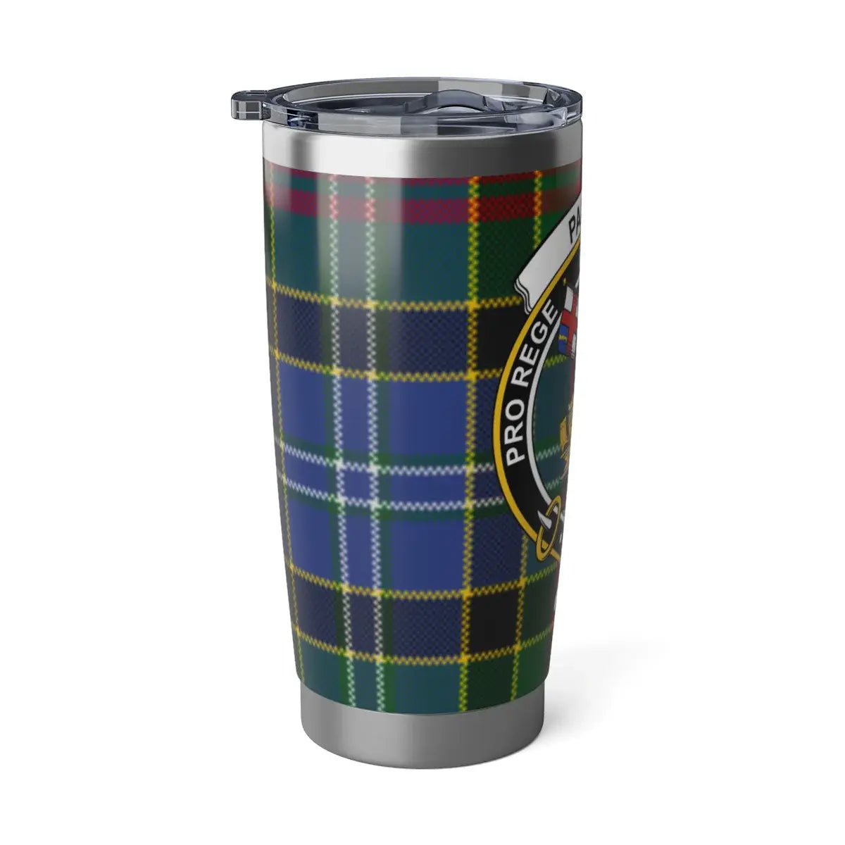Tartan Pro Rege Shield Tumbler Travel Mug